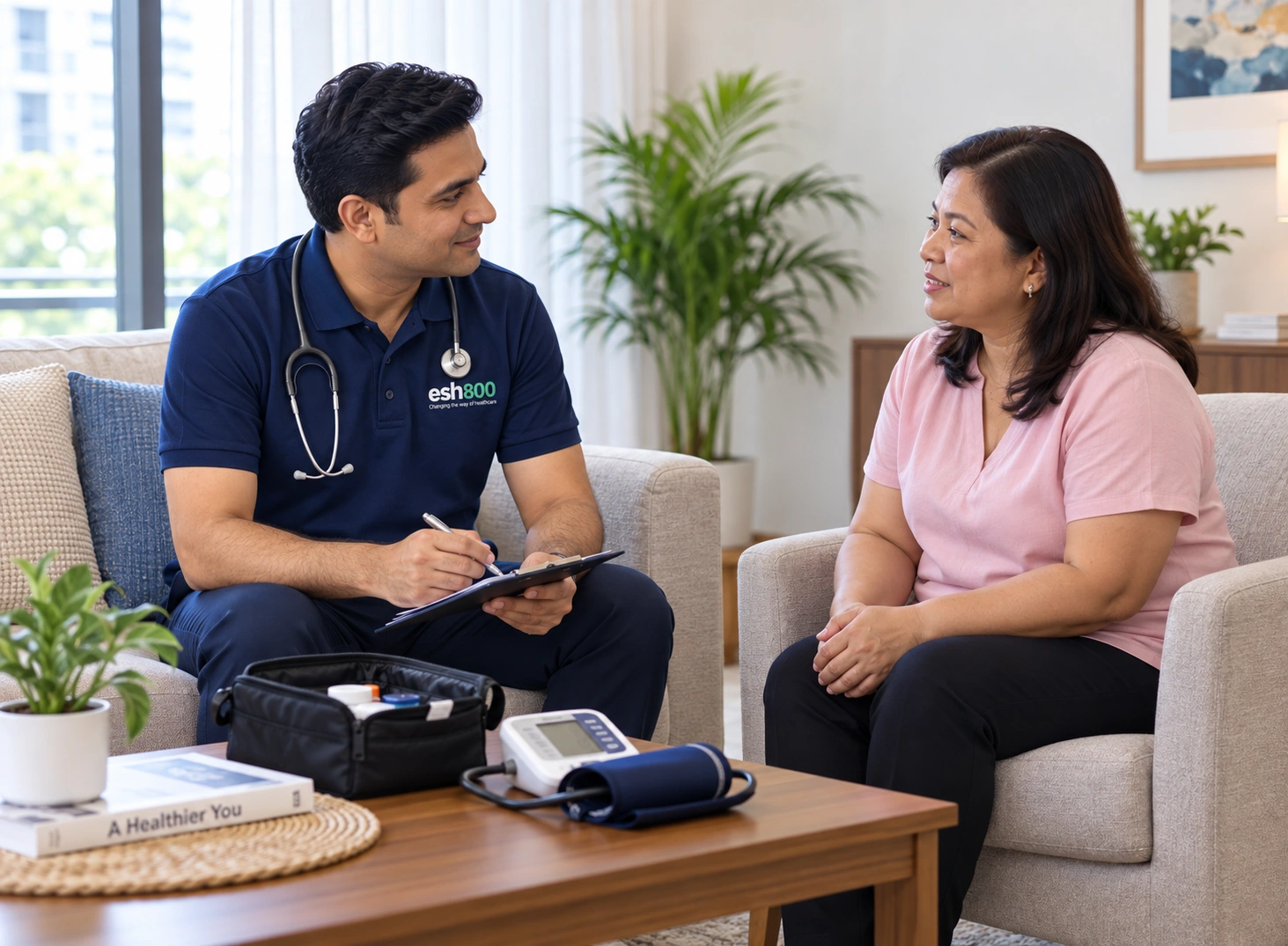 Doctor consultation at home